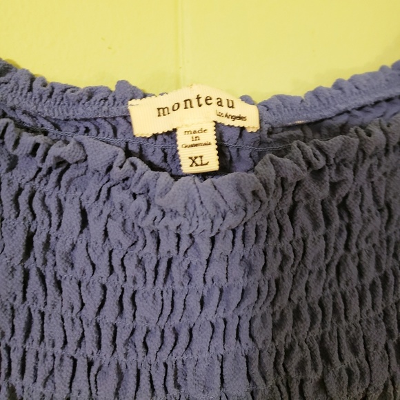 Blue Off Shoulder Dress - Picture 3 of 3